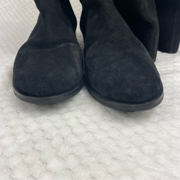 🔥Gianni Bini Women Love It Style Boots Black Leather Suede Pull On Size 8,5 - Picture 6 of 15